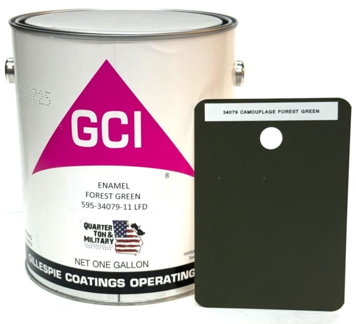34079 Forrest Green One Gallon – Paint Gallons – Quarter Ton & Military